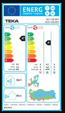 TEKA ACI 118 WH / ACO 118 WH KLİMA