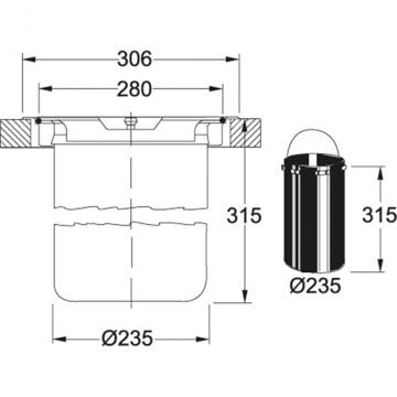 FRANKE TEZGAHÜSTÜ ANKASTRE ÇÖP KOVASI