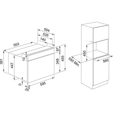 FRANKE MARİS FMA 45 MW XS INOX + NERO KOMPAKT FIRIN