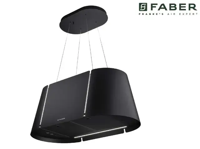 TEŞHİR Faber BEAT XL BK MATT F80 Mat Siyah Ada Davlumbaz