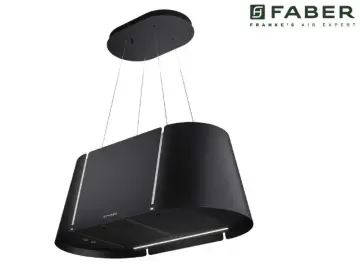 TEŞHİR Faber BEAT XL BK MATT F80 Mat Siyah Ada Davlumbaz
