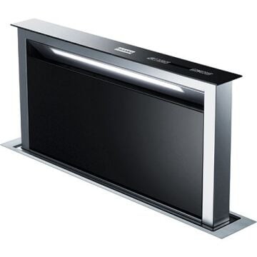 TEŞHİR FRANKE DAWN FDW 908 IB XS PASLANMAZ ÇELİK, SİYAH CAM DAVLUMBAZ