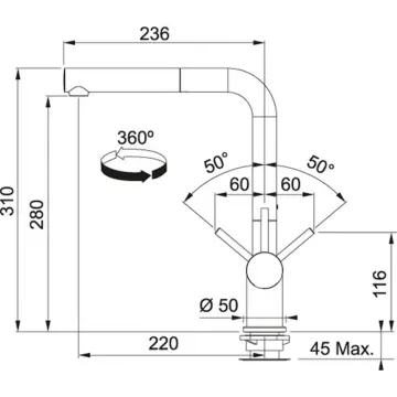 FRANKE NEPTUN NET 651 1.5 GÖZLÜ MİKRODEKOR SOL DAMLALIKLI EVİYE + SPİRALLİ KROM ARMATÜR