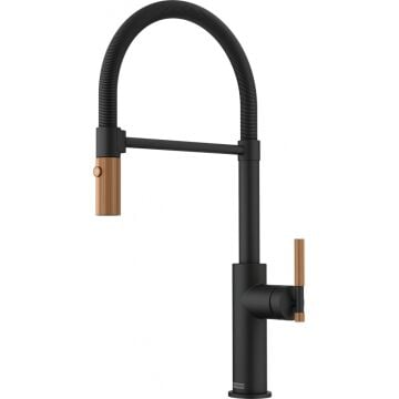 FRANKE MARIS STRIPES SEMI PRO MATT BLACK/COPPER ARMATÜR