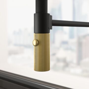 FRANKE MARIS STRIPES SEMI PRO MATT BLACK/GOLD ARMATÜR
