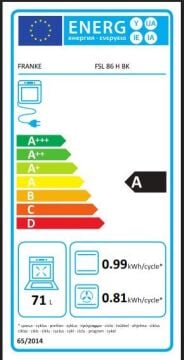 FRANKE LİNEAR FSL 86 H BK NERO FIRIN