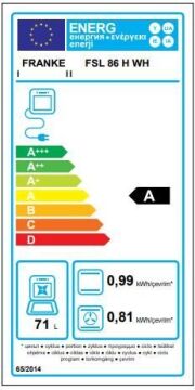 FRANKE LİNEAR FSL 86 H WH NERO FIRIN