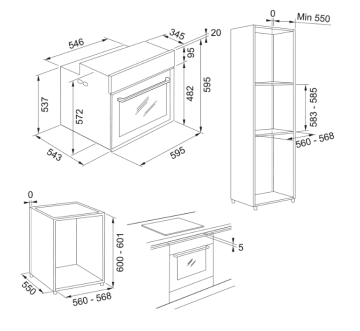 FRANKE MYTHOS FMY 98 P BK STAİNLESS STEEL BLACK-GLASS BLACK FIRIN