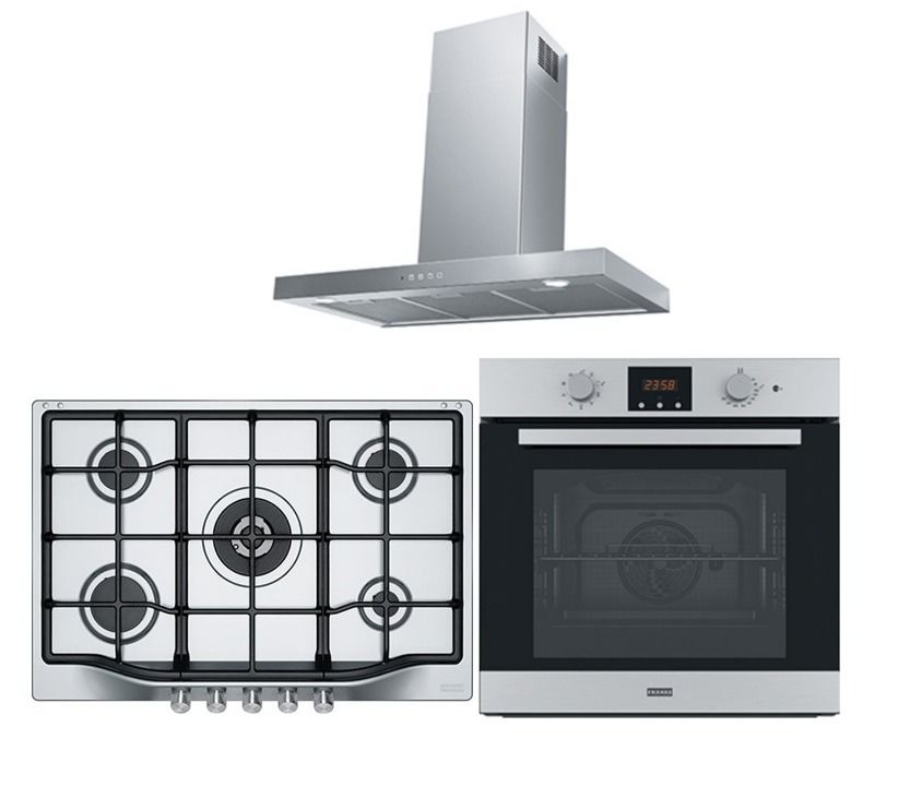FRANKE FDF EG6 90 XS İNOX FORMAT DAVLUMBAZ TREND LİNE 750 FHTL 755 4G TC OCAK FSL 86 H XS BLACK GLASS/İNOX FIRIN ANKASTRE SET