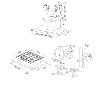 FRANKE FDF EG6 60 XS FORMAT DAVLUMBAZ  TREND LİNE 600 FHTL 604 3G TC XS  OCAK FSL 86 H XS SMART FIRIN ANKASTRE SET