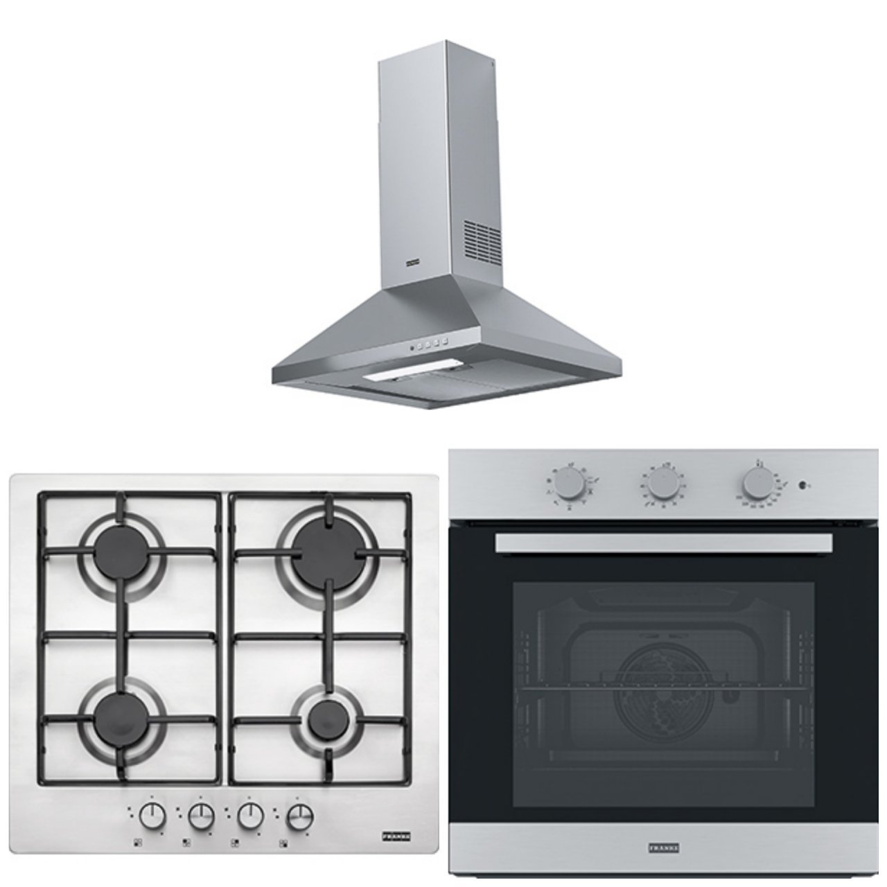 FRANKE FDL 6065 XS/600 İNOX LİNFA DAVLUMBAZ FHNL 604 4G X E İNOX SMART LİNEAR OCAK FSL 82 H XS BLACK GLASS/İNOX SMART LİNEAR FIRIN ANKASTRE SET