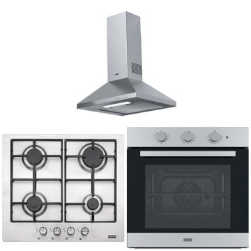 FRANKE FDL 6065 XS/600 İNOX LİNFA DAVLUMBAZ FHNL 604 4G X E İNOX SMART LİNEAR OCAK FSL 82 H XS BLACK GLASS/İNOX SMART LİNEAR FIRIN ANKASTRE SET