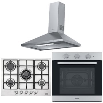 FRANKE FDL 9065 XS/900 İNOX LİNFA DAVLUMBAZ FHNL 705 4G TC XS E OCAK FSL 82 H XS BLACK GLASS/İNOX FIRIN ANKASTRE SET.