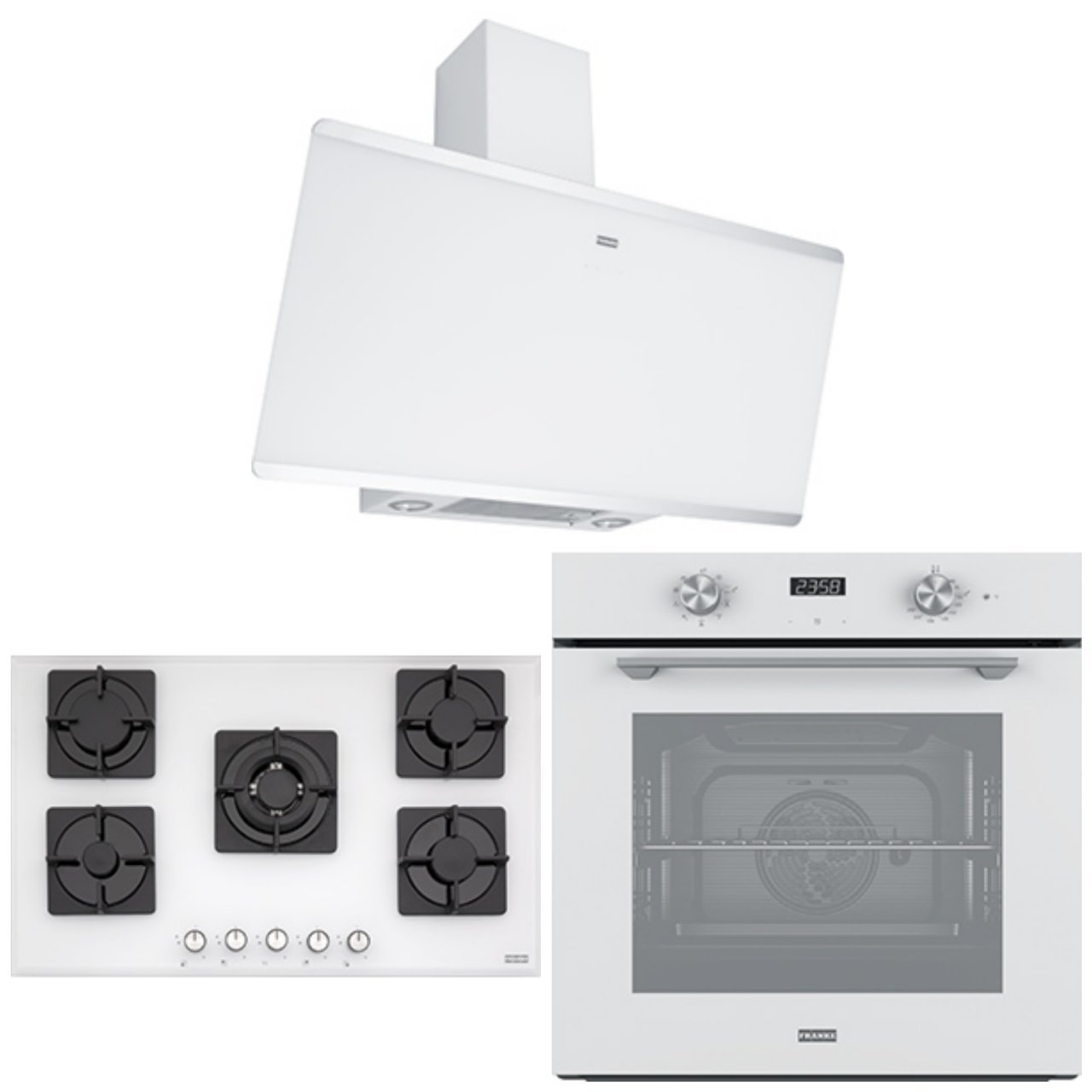 FRANKE FPJ 915 V WH/SS SMART DAVLUMBAZ FHNS 905 4G TC WH C BEYAZ SMART OCAK FMA 86 H WH BEYAZ FIRIN ANKASTRE SET
