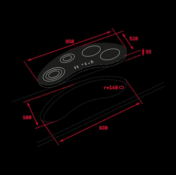 TEKA IRC 9430 KS SİYAH CAM İNDÜKSİYONLU ANKASTRE OCAK 10210162