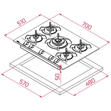 TEKA GBC 75030 KBC BK (E4) OCAK