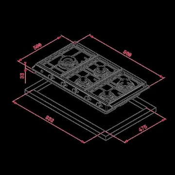 TEKA EX 90.1 5G AI AL DR CI OCAK