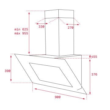 TEKA  DLV 98660 90 CM DİKEY DAVLUMBAZ