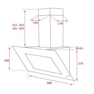 TEKA DLV 98660 / 90 CM DİKEY DAVLUMBAZ
