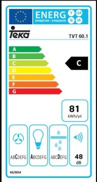 TEKA TVT 60.1 BK DUVAR TİPİ DAVLUMBAZ