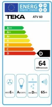 TEKA  ATV 60 WH  DUVAR TİPİ DAVLUMBAZ
