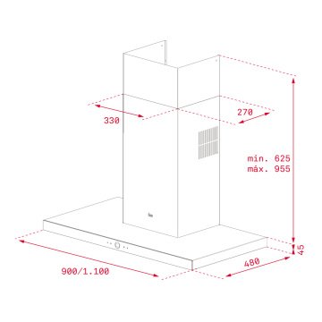 TEKA PERFECT A4 DLH 985 T ULTRASLİM DUVAR TİPİ DAVLUMBAZ