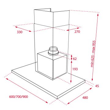 TEKA DSJ 650 ULTRA SLİM DUVAR TİPİ DAVLUMBAZ