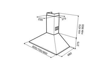 TEKA  DF 60 DUVAR TİPİ DAVLUMBAZ
