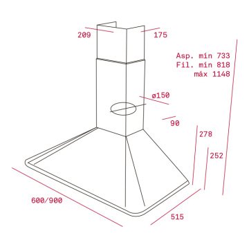 TEKA DOS 60 DUVAR TİPİ DAVLUMBAZ