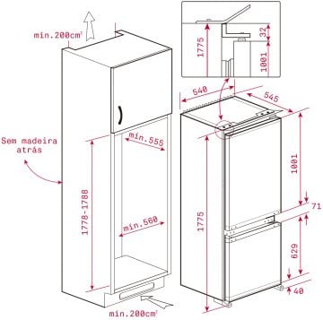 TEKA  RBF 43330 FI EU  ANKASTRE BUZDOLABI
