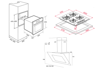 TEKA CHEF 7 SET TVT 60.1 DAVLUMBAZ / HAK 627 BK FIRIN /  GBC 64002 KBC BK (E4) OCAK