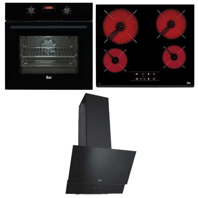 TEKA CHEF 9 ANKASTRE SET HAK 627 BK FIRIN /  TZ 6415 OCAK /  TVT 60.1 Siyah DAVLUMBAZ