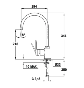 TEKA IN 995 GRİ DÖNER BORULU BATARYA