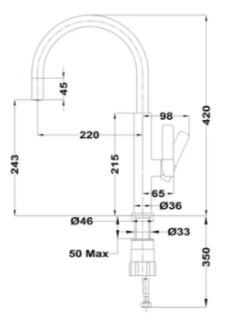 TEKA FOT 995 KROM ARMATÜR