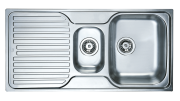 TEKA PRINCESS 60 B DEKORLU  PASLANMAZ ÇELİK EVİYE  SOL