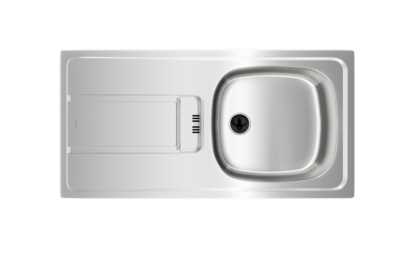 TEKA GRAVITY 45 E-XN 1B 1D SOL DEKORLU EVİYE