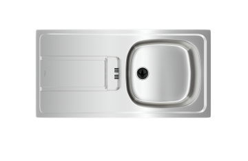 TEKA GRAVITY 45 E-XN 1B 1D SOL DEKORLU EVİYE