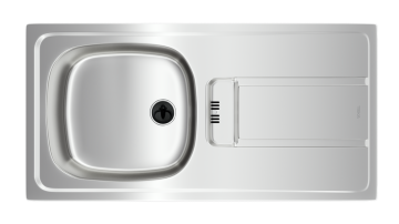 TEKA GRAVITY 45 E-XN 1B 1D SOL DEKORLU EVİYE