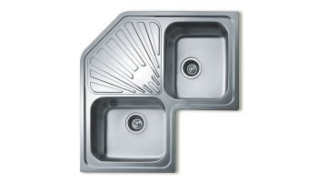 TEKA CLASSIC ANGULAR 2B EVİYE INSET PASLANMAZ ÇELİK EVİYE