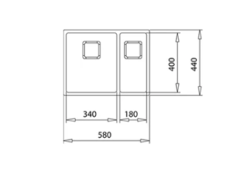 TEKA FLEXLINEA RS15 2B 580 ÇİFT HAZNELİ TEZGAHÜSTÜ/TEZGAHASIFIR (FLUSH) TEZGAHALTI PASLANMAZ ÇELİK EVİYE