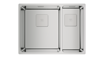 TEKA FLEXLINEA RS15 2B 580 ÇİFT HAZNELİ TEZGAHÜSTÜ/TEZGAHASIFIR (FLUSH) TEZGAHALTI PASLANMAZ ÇELİK EVİYE