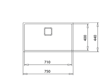 TEKA LİNEA RS15 71.40 OLUN TEK HAZNELİ UNDERMOUNT PASLANMAZ ÇELİK EVYE