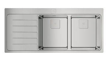 TEKA ZENIT RS15 2B 1D AUTO ANKASTRE PURELİNE  SOL DAMLALIKLI PASLANMAZ ÇELİK EVYE