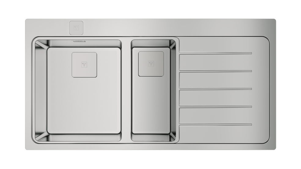 TEKA ZENIT RS15 1½B 1D AUTO ANKASTRE PURELİNE  SAĞ DAMLALIKLI PASLANMAZ ÇELİK EVYE