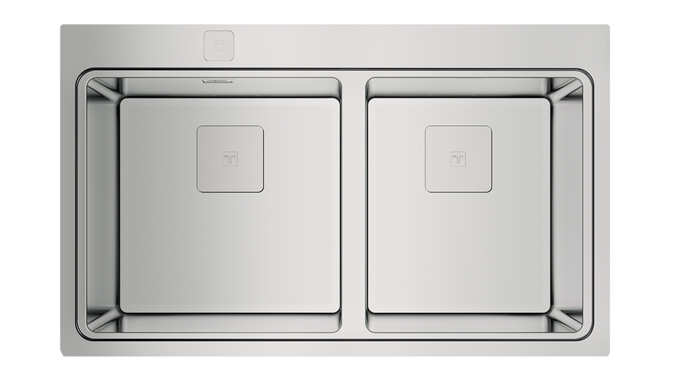 TEKA ZENIT RS15 2B 86 AUTO İKİ HAZNELİ ANKASTRE PASLANMAZ ÇELİK EVYE