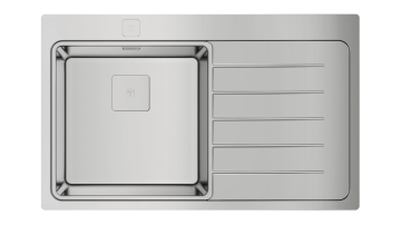 TEKA ZENIT RS15 1B 1D R 86 AUTO ANKASTRE PASLANMAZ ÇELİK EVYE BİR KASE VE BİR SÜZGEÇ (SAĞ)